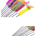 Toy de gato interactivo juguetes de plumas divertidas Play Sticks for Kitten Pet Cat Teaser (multicolor)